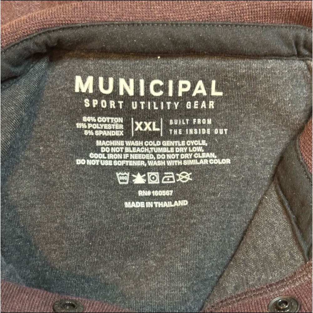 Municipal Sport Utility Gear Red Logo Pullover Hoodie Sweatshirt Sweater Men 2XL - Picture 4 of 7